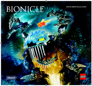 Rokasgrāmata Lego set 8922 Bionicle Gadunka
