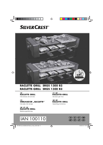 Manual SilverCrest IAN 100110 Grelhador raclette