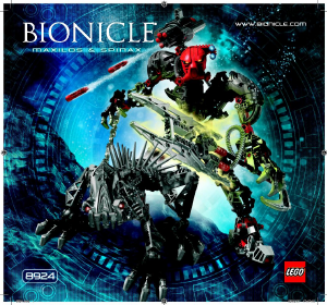 Bruksanvisning Lego set 8924 Bionicle Maxilos og Spinax