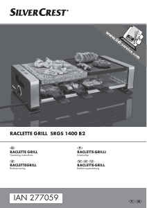 Bruksanvisning SilverCrest IAN 277059 Raclette grill