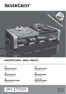 Használati útmutató SilverCrest IAN 277059 Raclette grillsütő