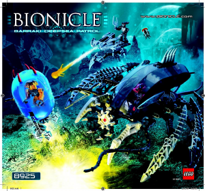 Brugsanvisning Lego set 8925 Bionicle Barraki hav patrulje