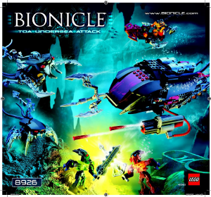 Brugsanvisning Lego set 8926 Bionicle Toa undervands angreb