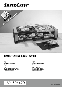 Käyttöohje SilverCrest IAN 306420 Raclette-grilli