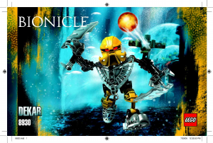 Rokasgrāmata Lego set 8930 Bionicle Dekar