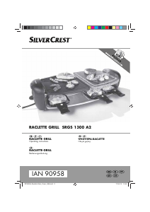 Εγχειρίδιο SilverCrest IAN 90958 Γκριλ ρακλέτ