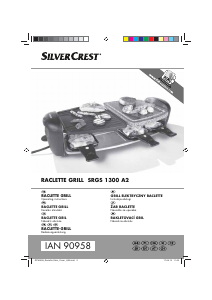 Használati útmutató SilverCrest IAN 90958 Raclette grillsütő