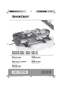 Manual SilverCrest IAN 90958 Grelhador raclette