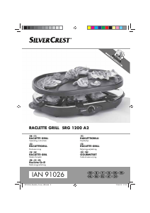 Bruksanvisning SilverCrest IAN 91026 Raclette grill