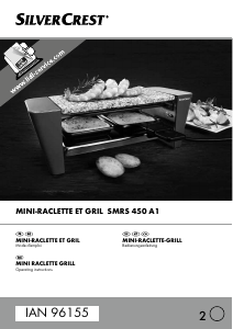 Mode d’emploi SilverCrest IAN 96155 Gril raclette