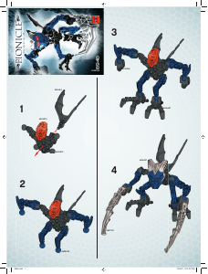 Rokasgrāmata Lego set 8948 Bionicle Gavla