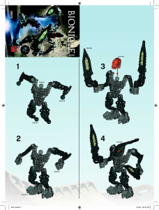 Vadovas Lego set 8972 Bionicle Atakus