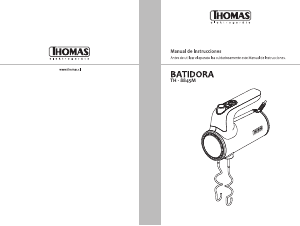 Manual de uso Thomas TH-8845M Batidora de varillas