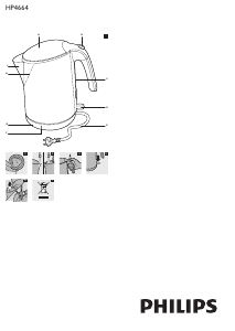 Manual Philips HD4664 Kettle