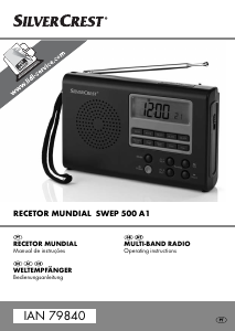 Manual SilverCrest IAN 79840 Rádio