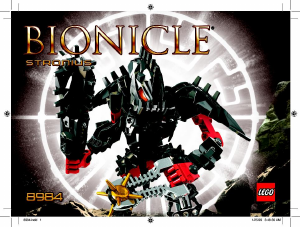 Handleiding Lego set 8984 Bionicle Stronius