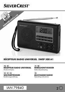 Mode d’emploi SilverCrest IAN 79840 Radio