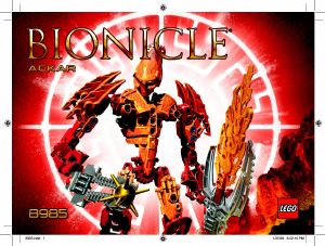 Handleiding Lego set 8985 Bionicle Ackar
