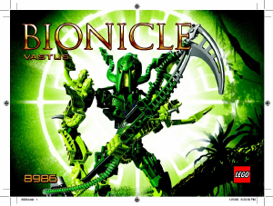 كتيب ليغو set 8986 Bionicle Vastus