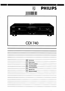 Mode d’emploi Philips CDI740 Lecteur CD