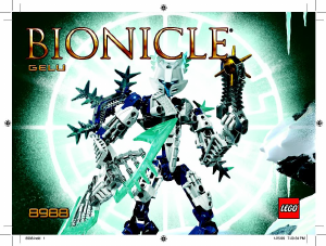 Rokasgrāmata Lego set 8988 Bionicle Gelu