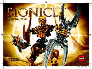 Hướng dẫn sử dụng Lego set 8989 Bionicle Mata Nui