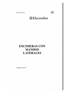 Manual de uso Electrolux EHI301X Placa