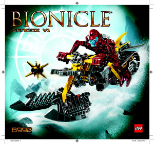 Handleiding Lego set 8992 Bionicle Cendox V1