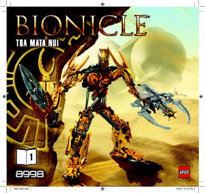 Kullanım kılavuzu Lego set 8998 Bionicle Toa Mata Nui