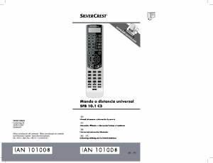 Manual de uso SilverCrest IAN 101008 Control remoto