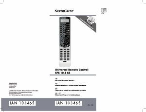 Наръчник SilverCrest IAN 103465 Дистанционно управление