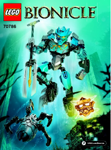 Bruksanvisning Lego set 70786 Bionicle Gali - Vannets mester