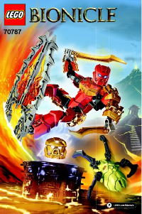 Bedienungsanleitung Lego set 70787 Bionicle Tahu – Meister des Feuers