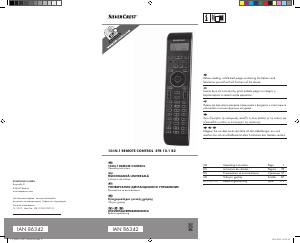 Manual SilverCrest IAN 86342 Telecomandă