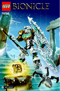 Brugsanvisning Lego set 70788 Bionicle Kopaka – Isens mester