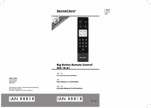 Brugsanvisning SilverCrest IAN 88818 Fjernbetjening