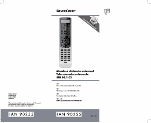 Manual de uso SilverCrest IAN 90255 Control remoto