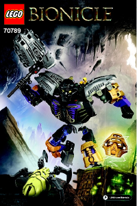 Bruksanvisning Lego set 70789 Bionicle Onua - Jordens mester