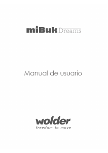 Manual de uso Wolder miBuk DREAMS E-reader