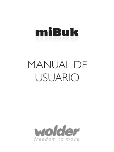 Manual de uso Wolder miBuk LIFE E-reader