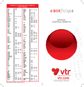 Manual de uso VTR d-BOX Control remoto