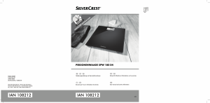 Manuale SilverCrest IAN 108212 Bilancia