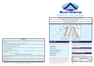 Handleiding SunnCamp Rotonde 300 Voortent