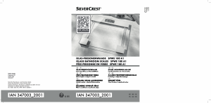 Návod SilverCrest IAN 347003 Váha