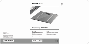 Manuale SilverCrest IAN 41592 Bilancia