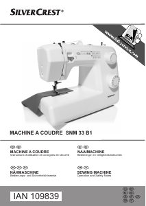 Mode d’emploi SilverCrest IAN 109839 Machine à coudre