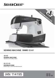 Manual SilverCrest IAN 114195 Sewing Machine