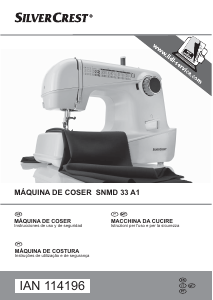 Manual SilverCrest IAN 114196 Máquina de costura