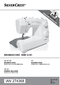 Manual SilverCrest IAN 274368 Sewing Machine