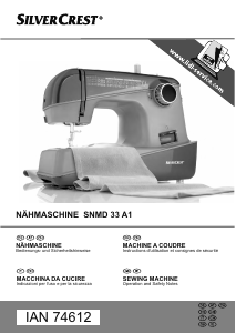 Manuale SilverCrest IAN 74612 Macchina per cucire